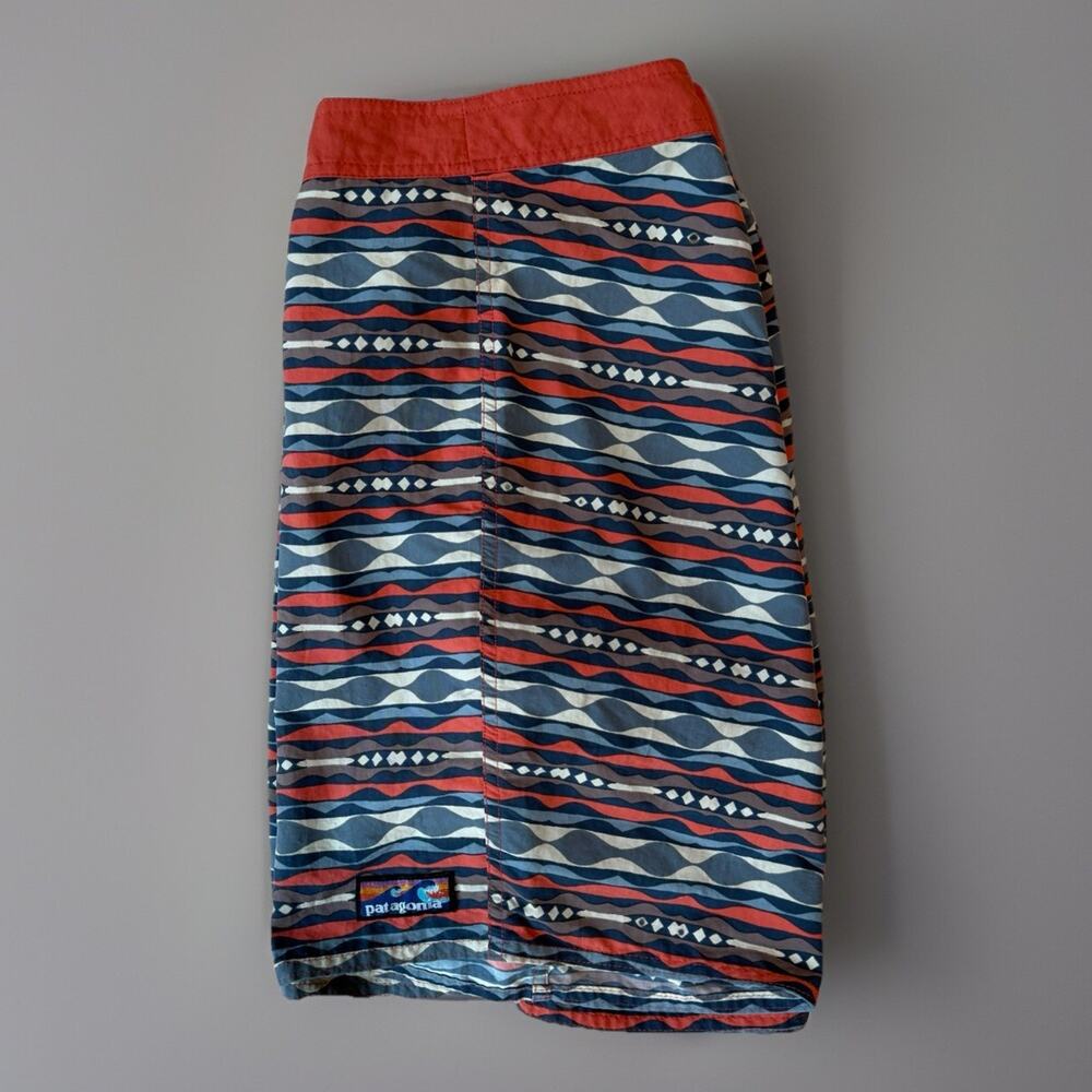 Patagonia Board Shorts 32 Multicolor Striped Summer Swimming Trunks Pataloha